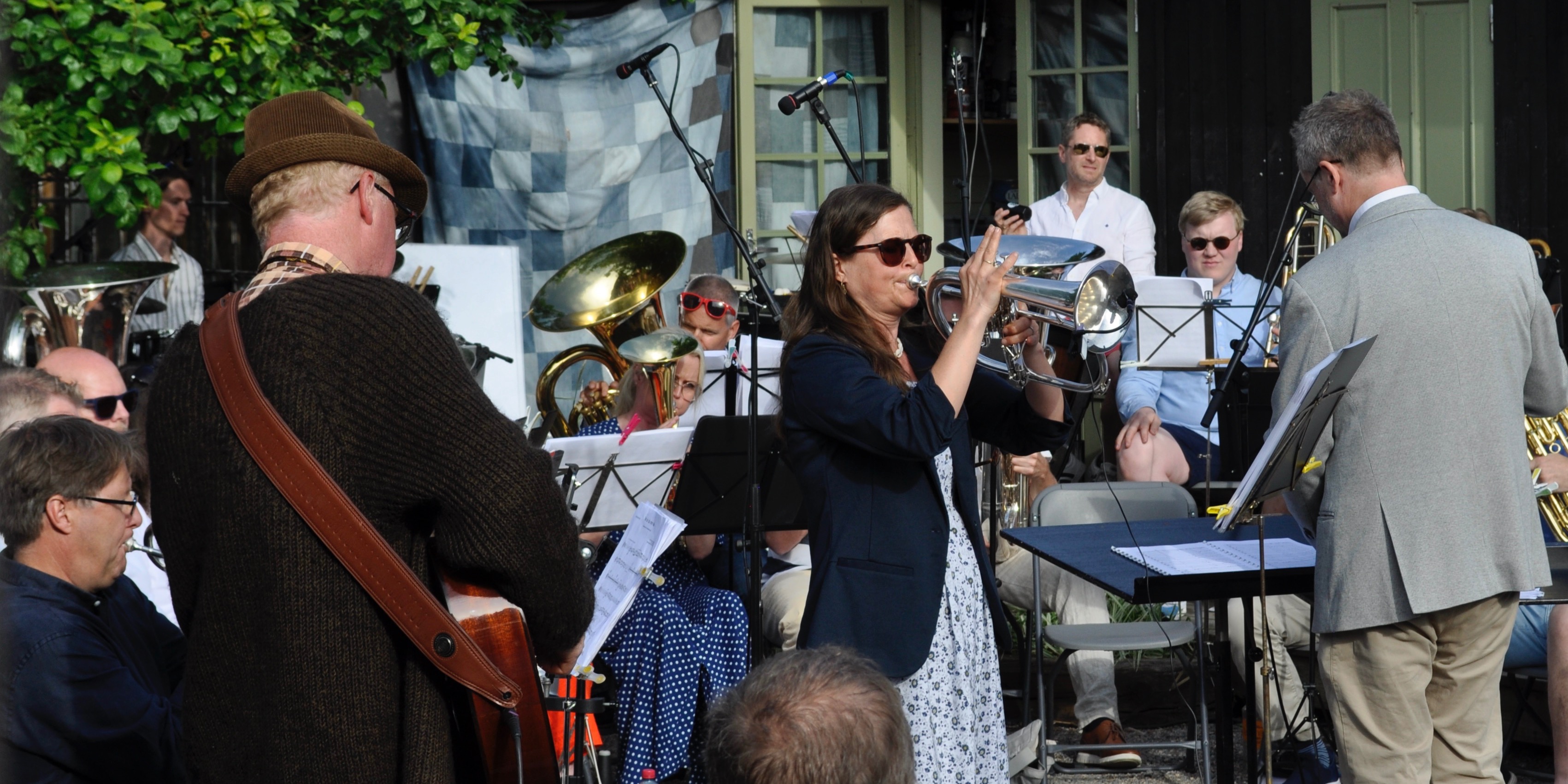 Karen Agnes Grinde på flygelhorn.