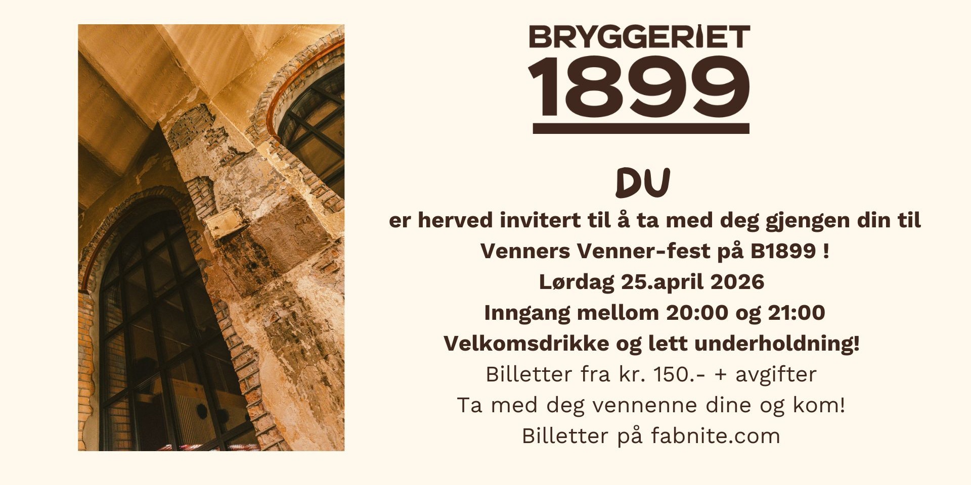 VennersVenner-fest på Bryggeriet 1899