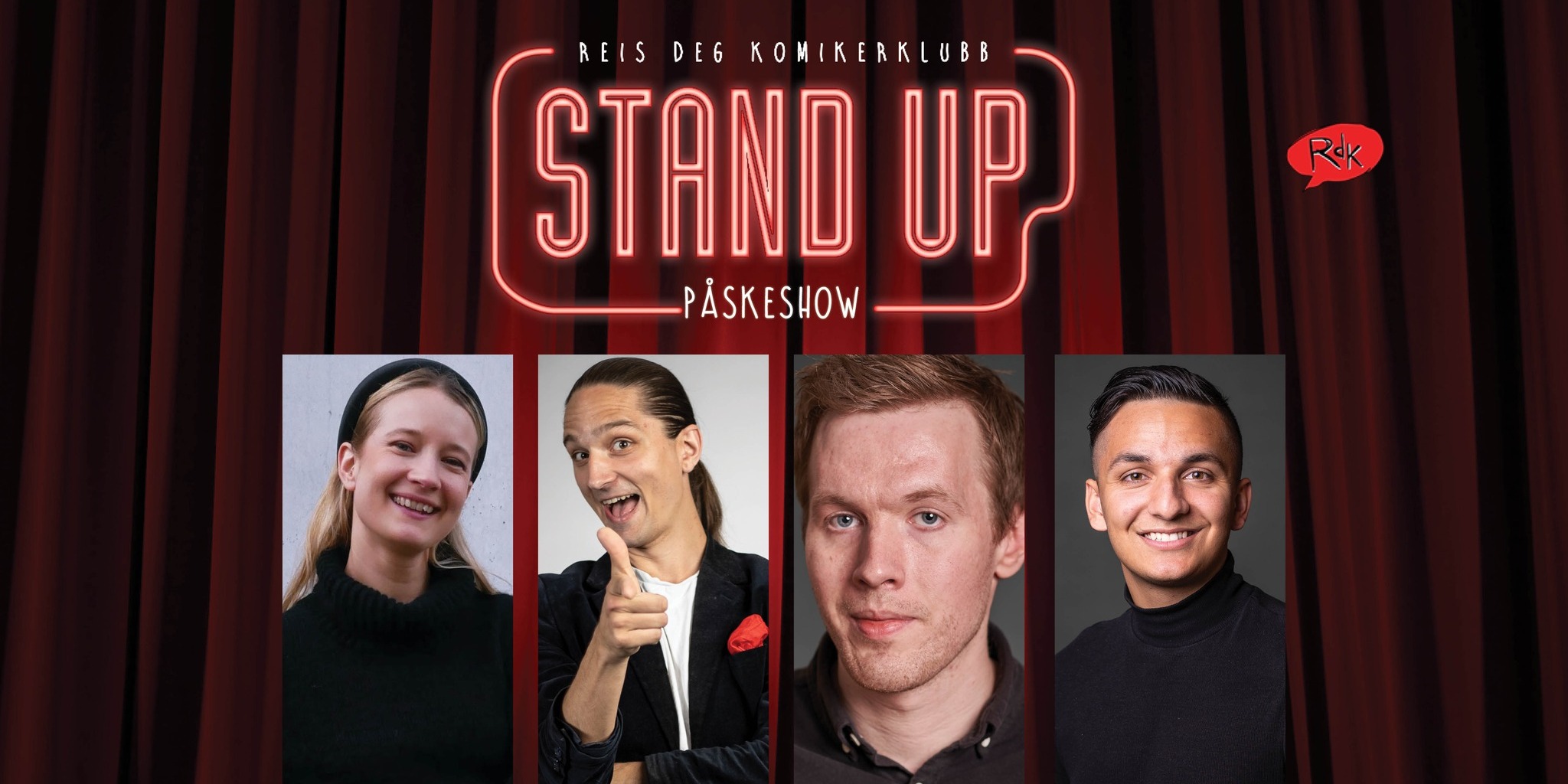 Påske-standup på James Clark