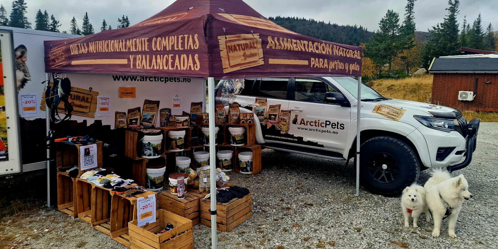 Salgsstand ved fjellstua
