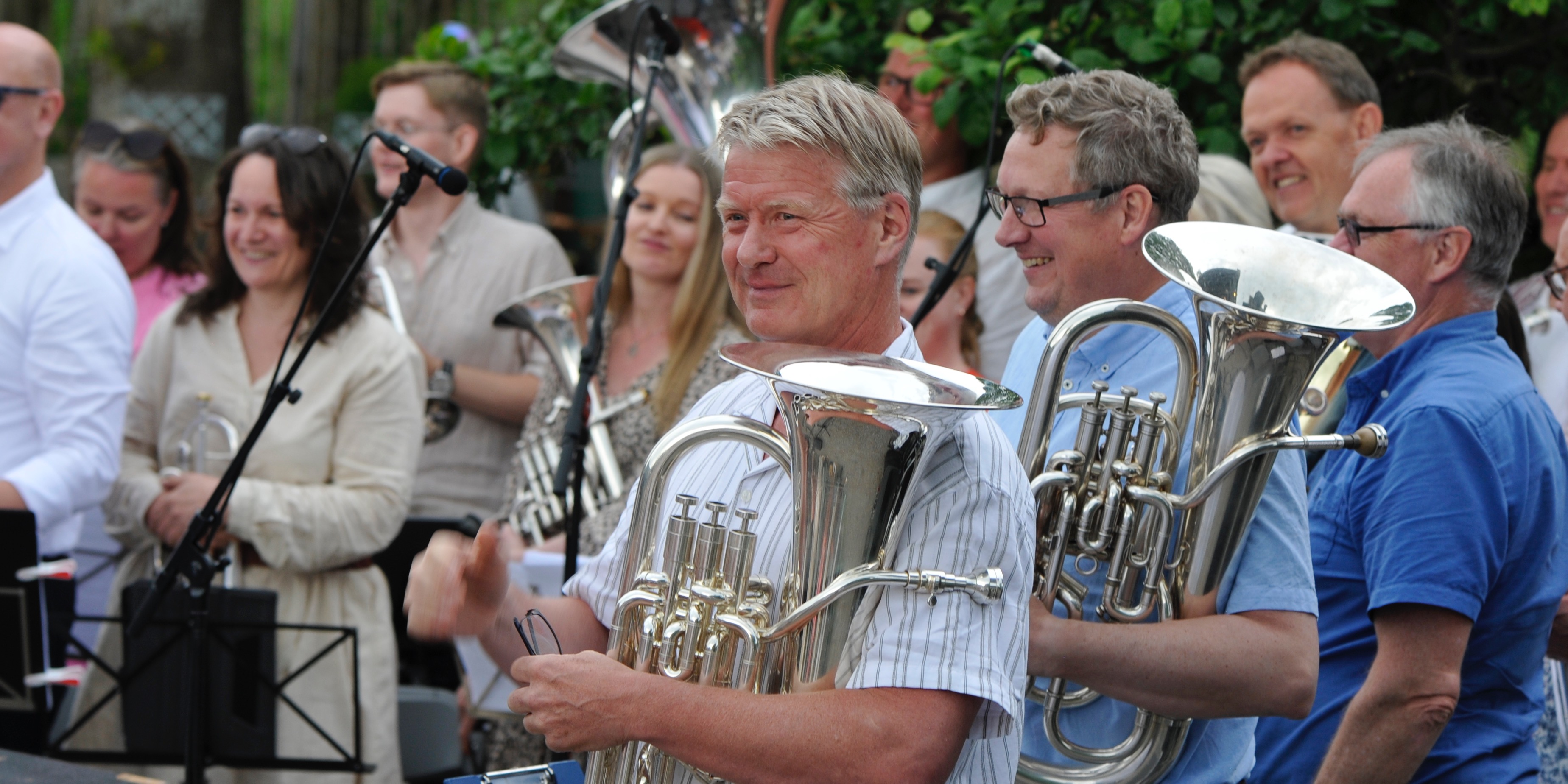 Velfortjent applaus til Roger Næss og korpset.
