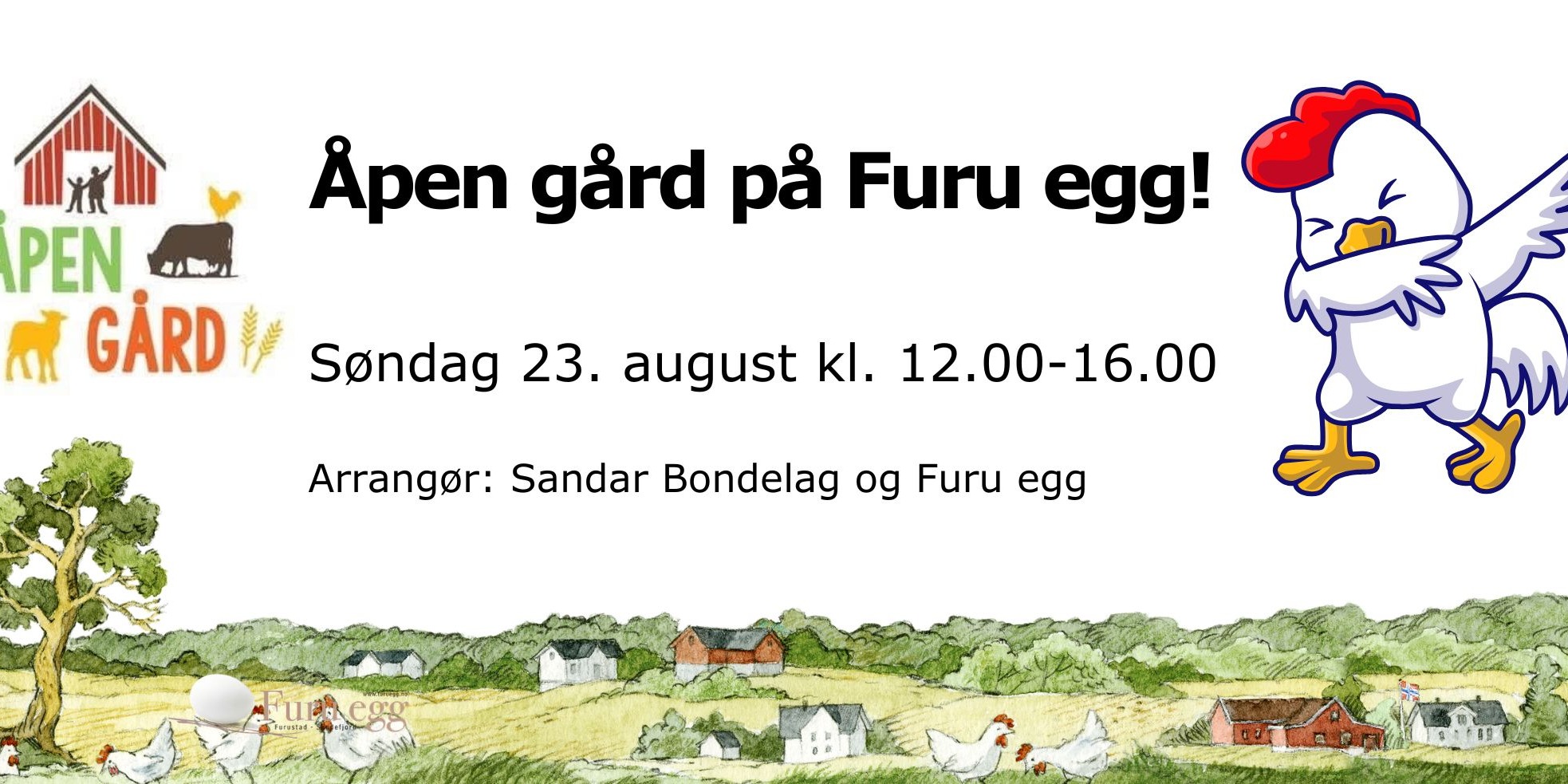 Åpen gård på Furu egg