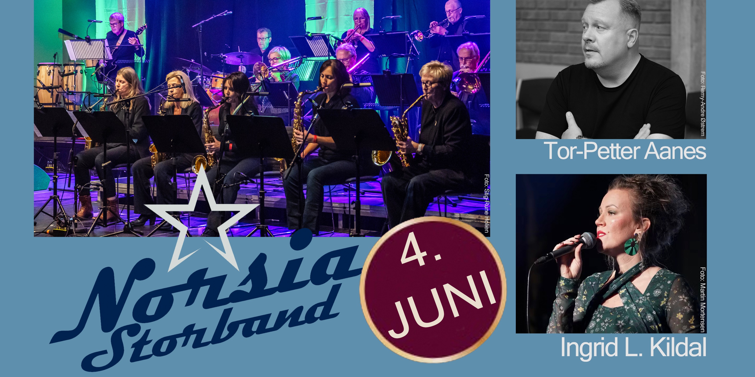 Sommerkonsert med Norsia storband.