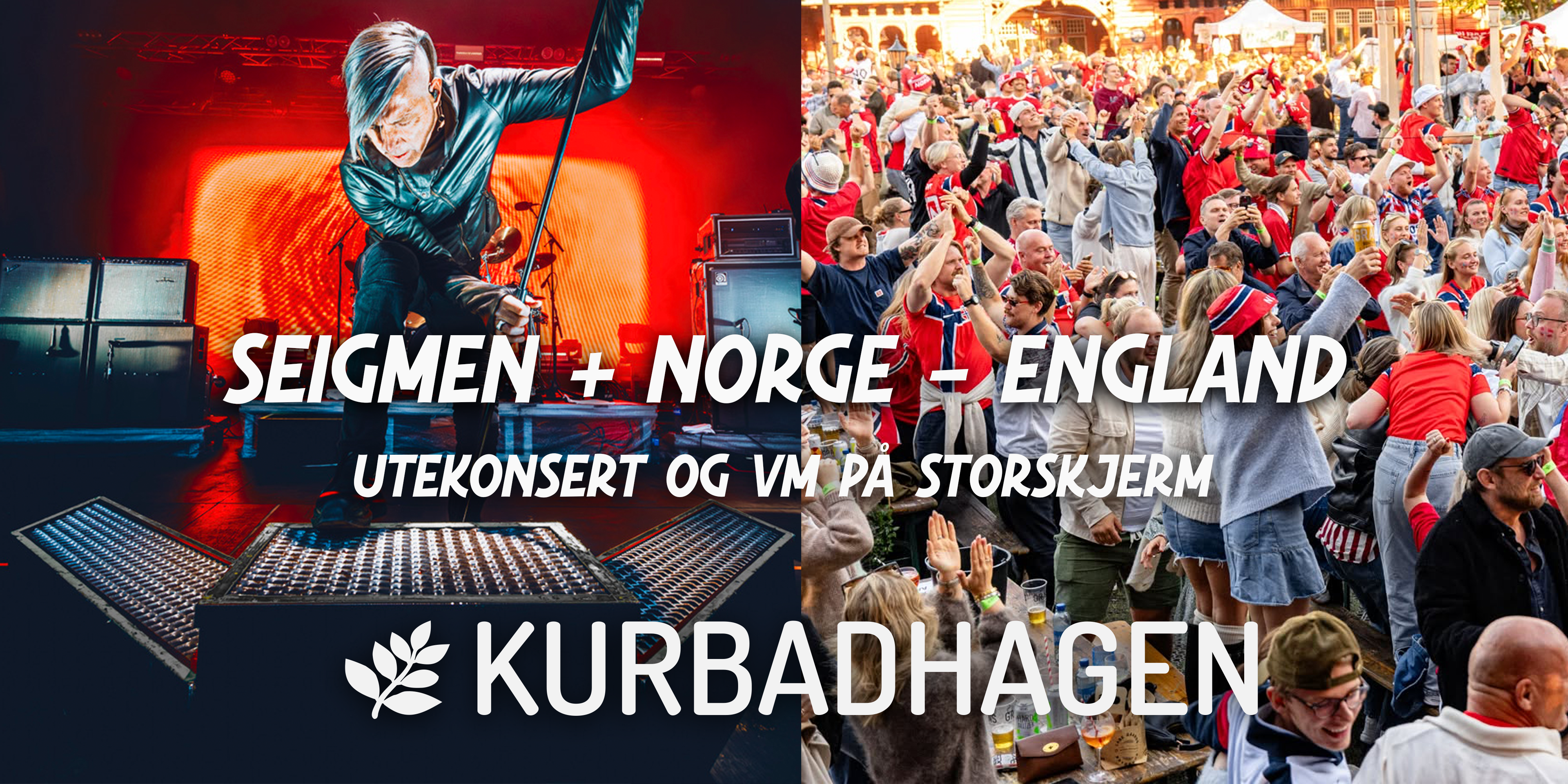 Tidenes fotballfest! Seigmen + Norge-England