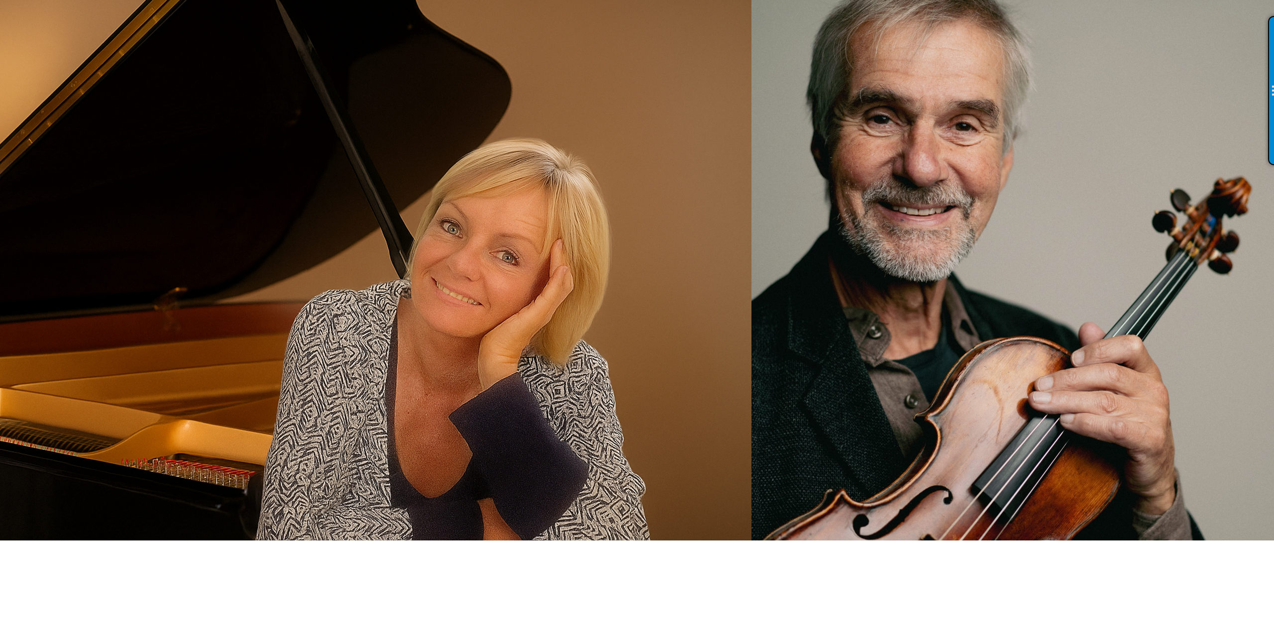 Reidun Askeland (piano) og Terje Tønnesen (fiolin)
